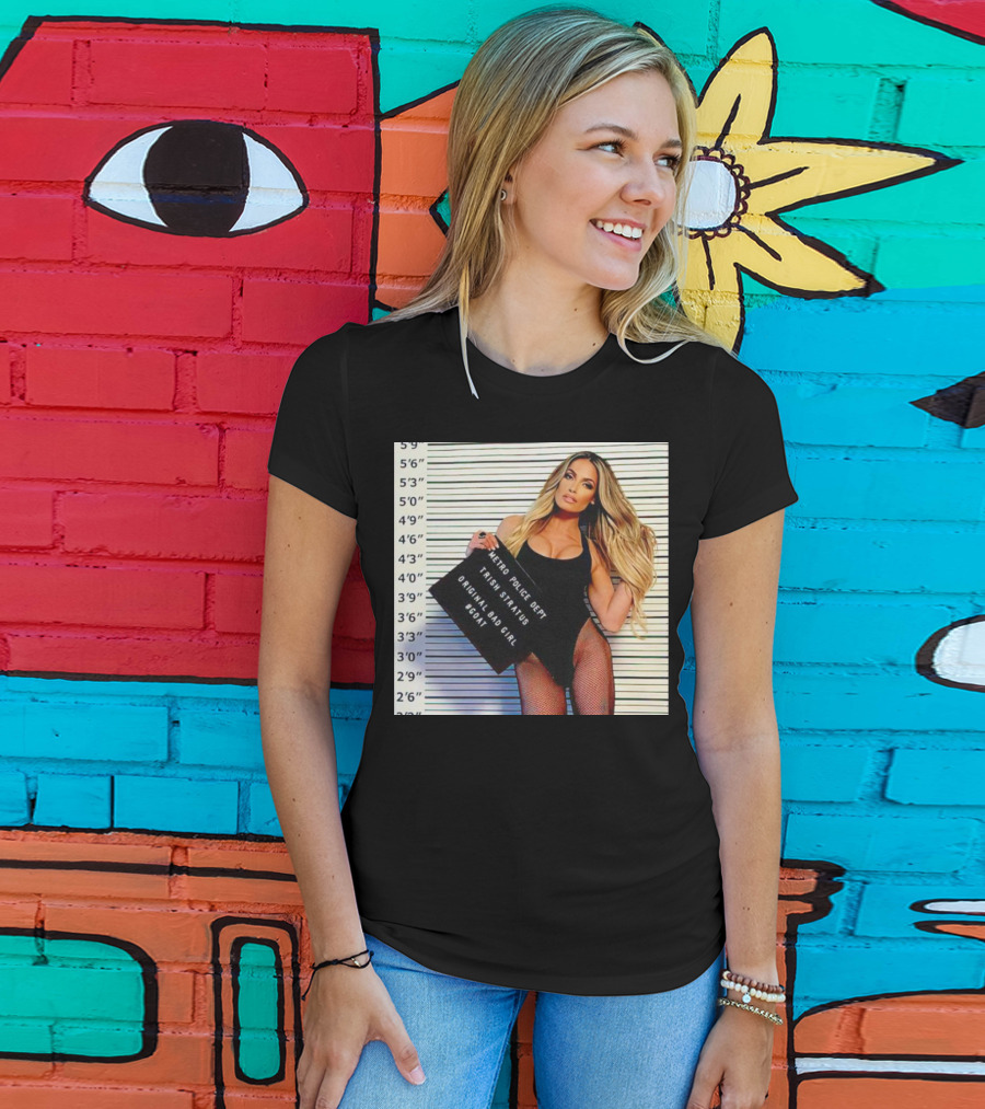 Trish Stratus Metro Police Dept Original Bad Girl GOAT T-Shirt