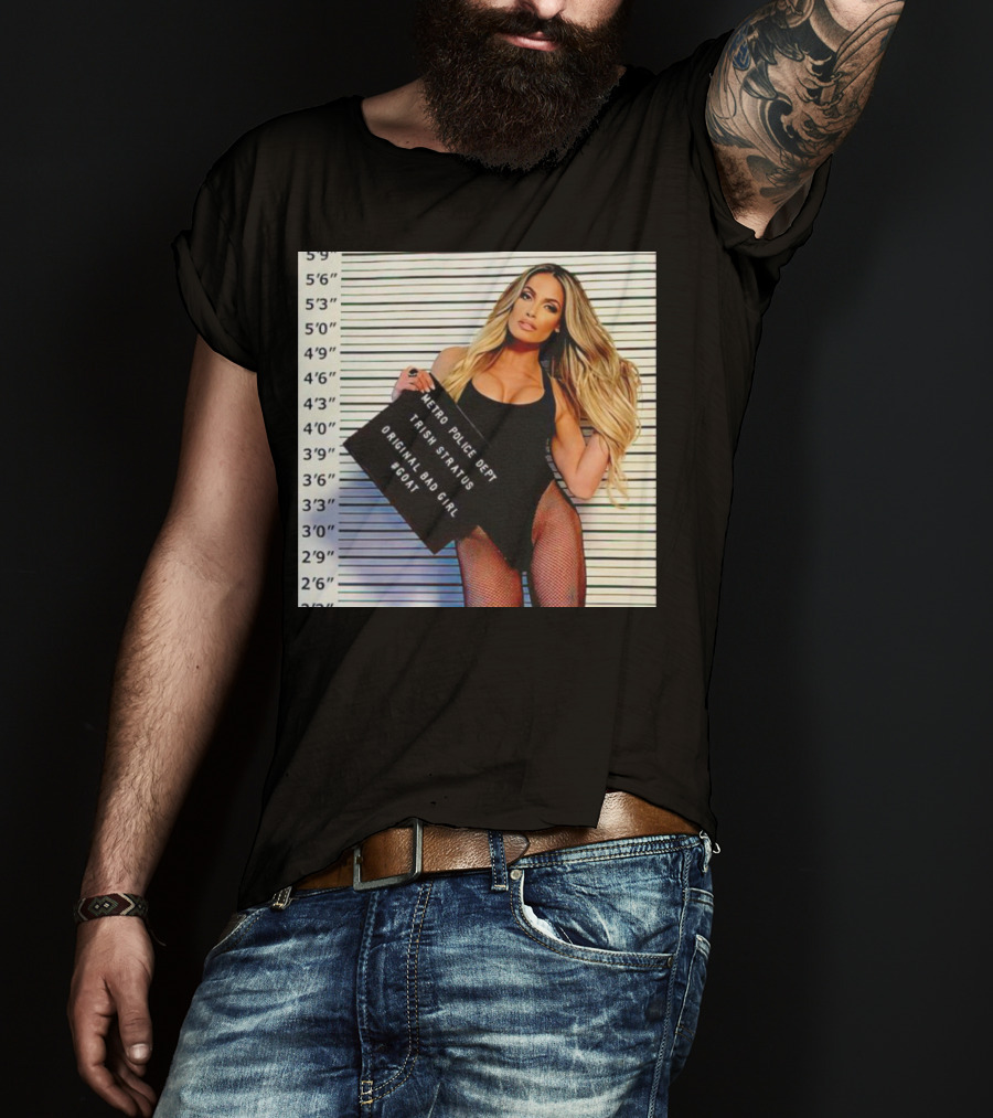 Trish Stratus Metro Police Dept Original Bad Girl GOAT T-Shirt