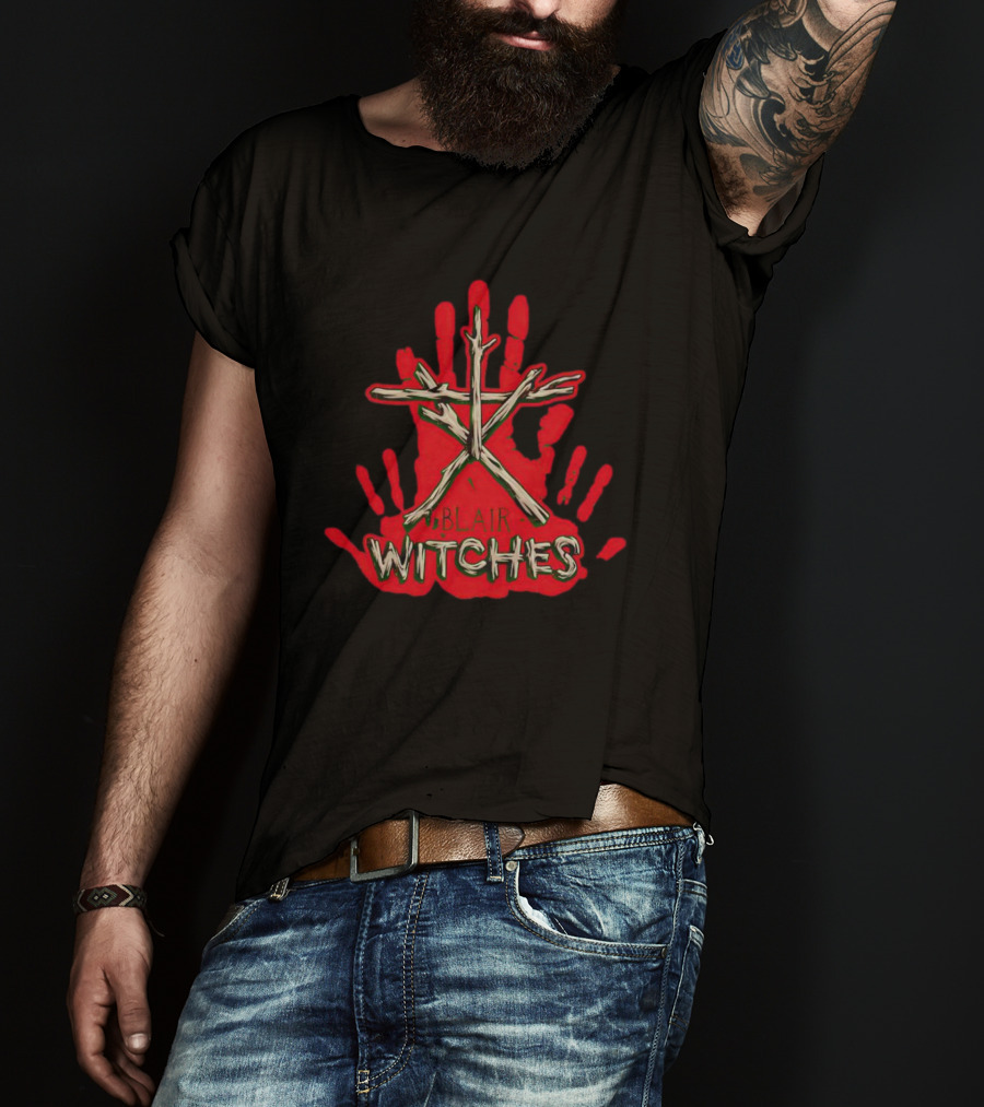 Blair Witches Stick Figure Red Handprints T-Shirt