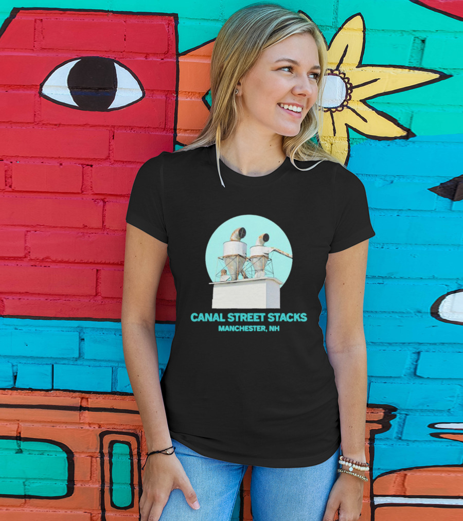 CANAL STREET STACKS MANCHESTER NH Ventilation Towers T-Shirt