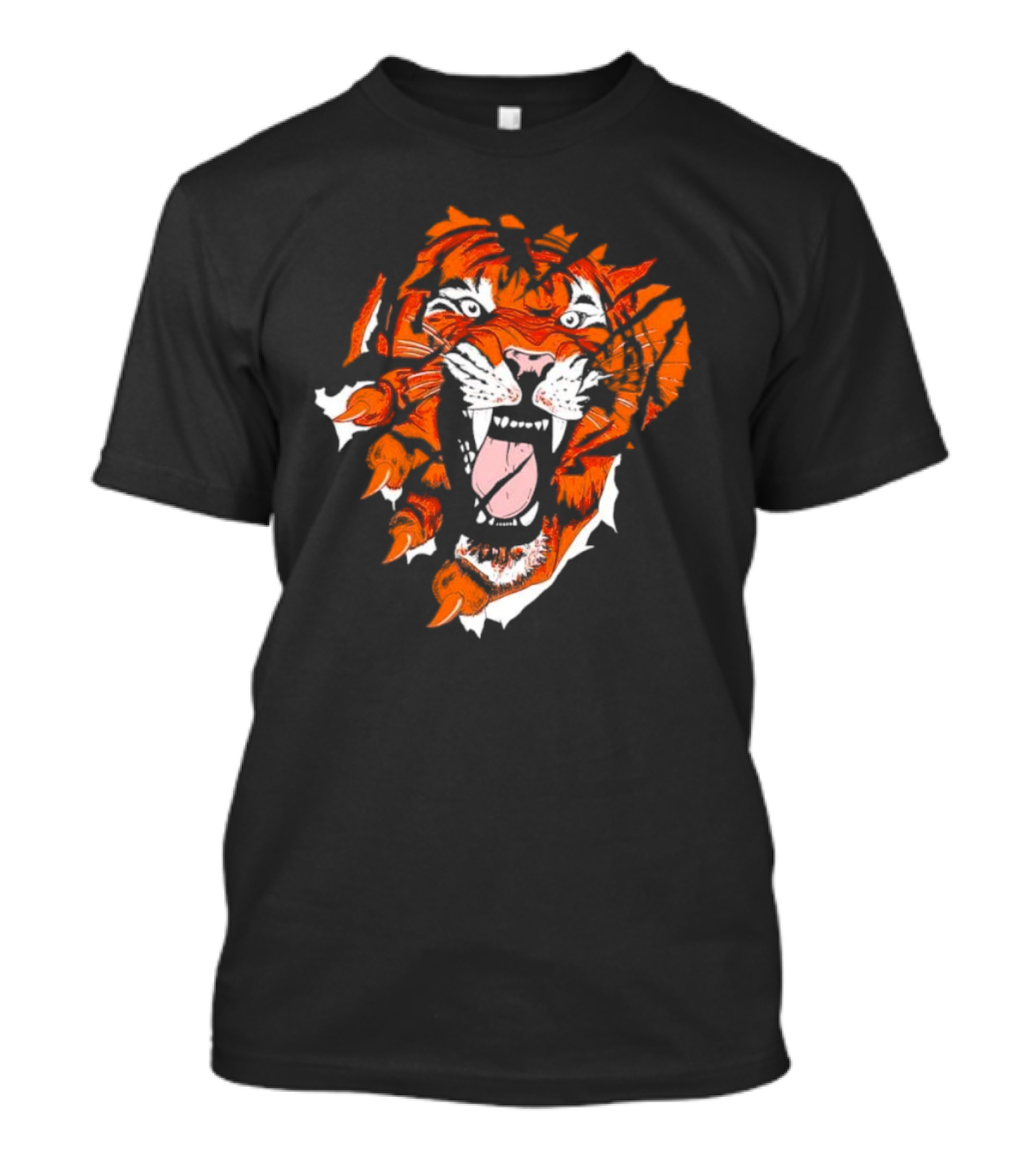 Cincinnati Bengals Roaring Tiger Face T-Shirt