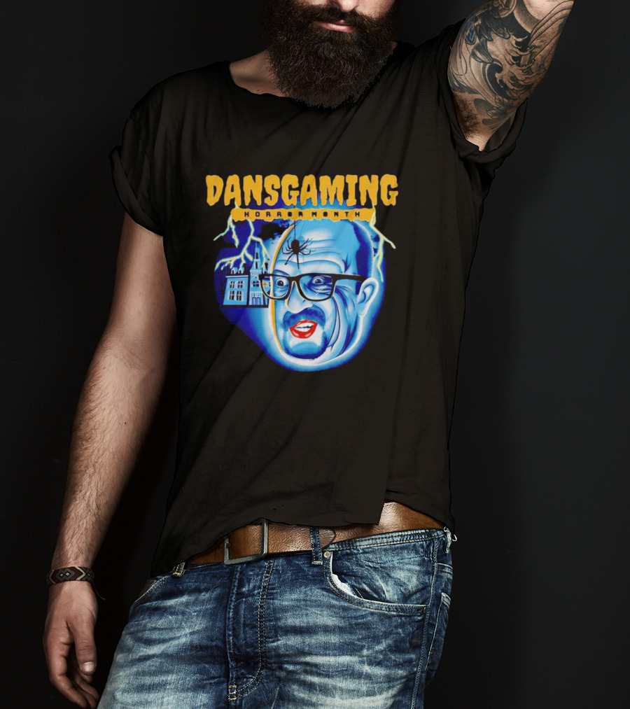 Dansgaming Horror Month Haunted House And Spider T-Shirt