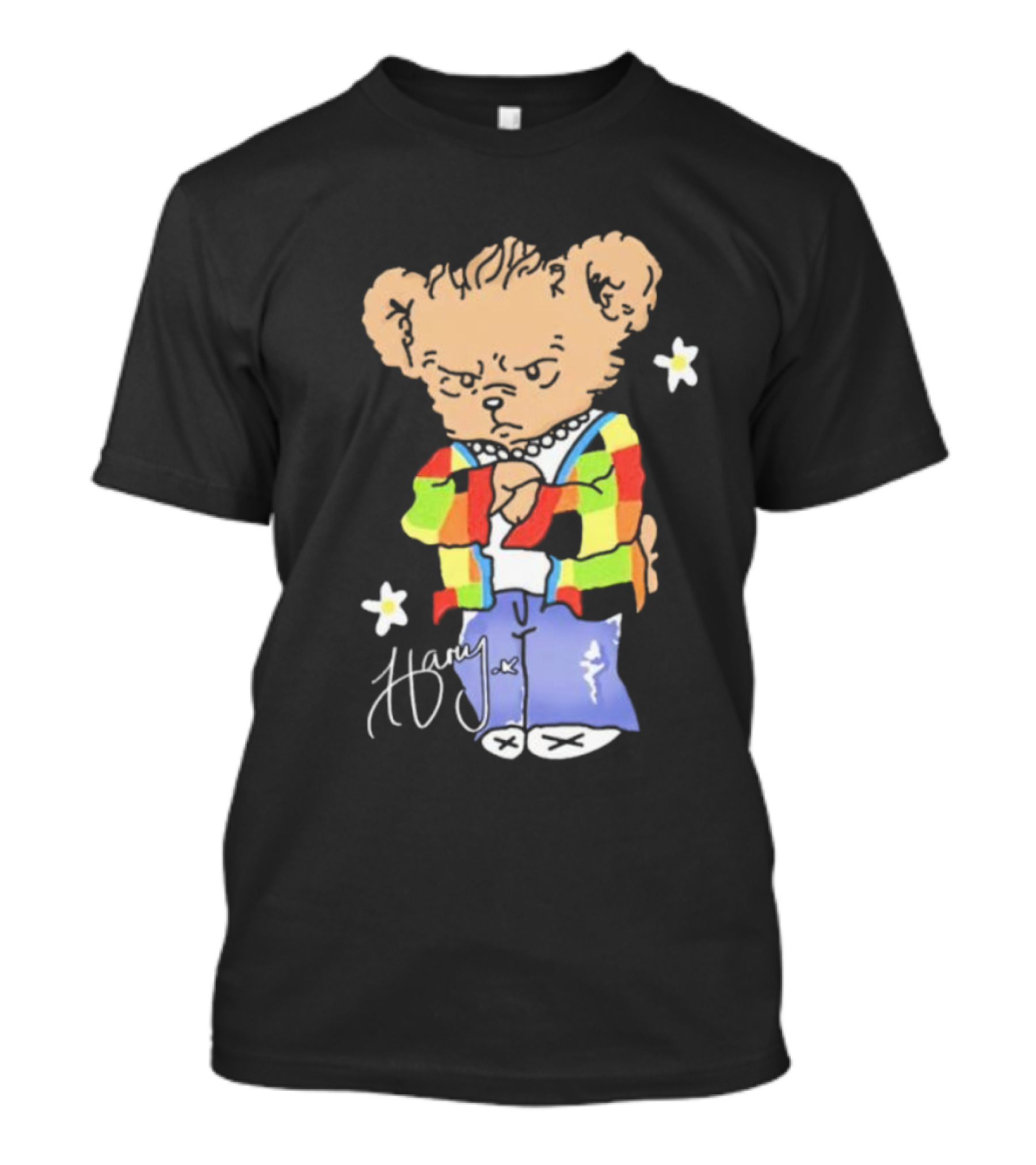 Teddy Bear Harry With Colorful Jacket And Signature T-Shirt
