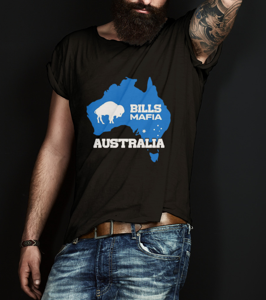 Bills Mafia Australia Buffalo Map T-Shirt