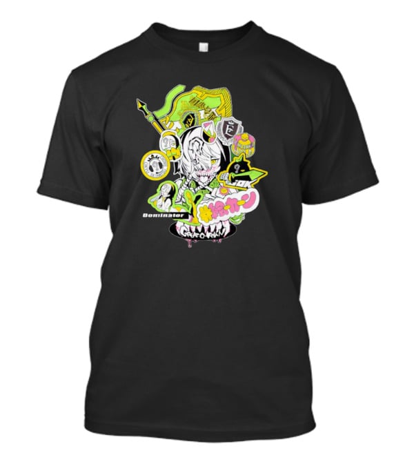Great O-Khan Dominator Manga Style Neon Elements T-Shirt