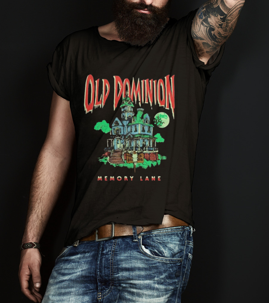 Old Dominion Memory Lane Haunted House Halloween T-Shirt