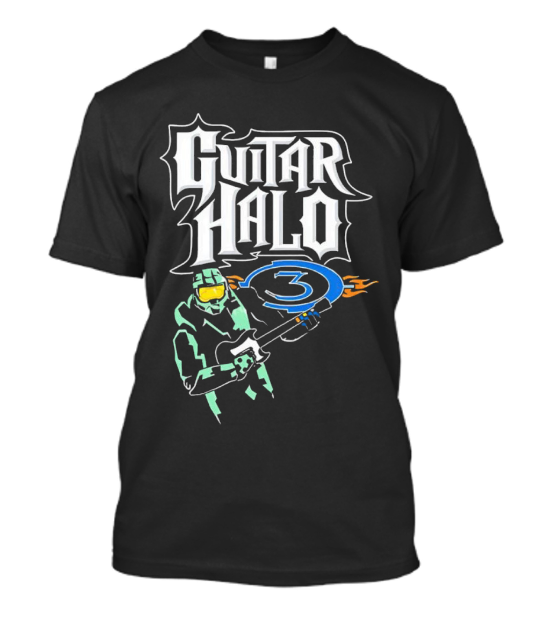 Guitar Halo 3 Master Chief Playing Electric Guitar T-Shirt