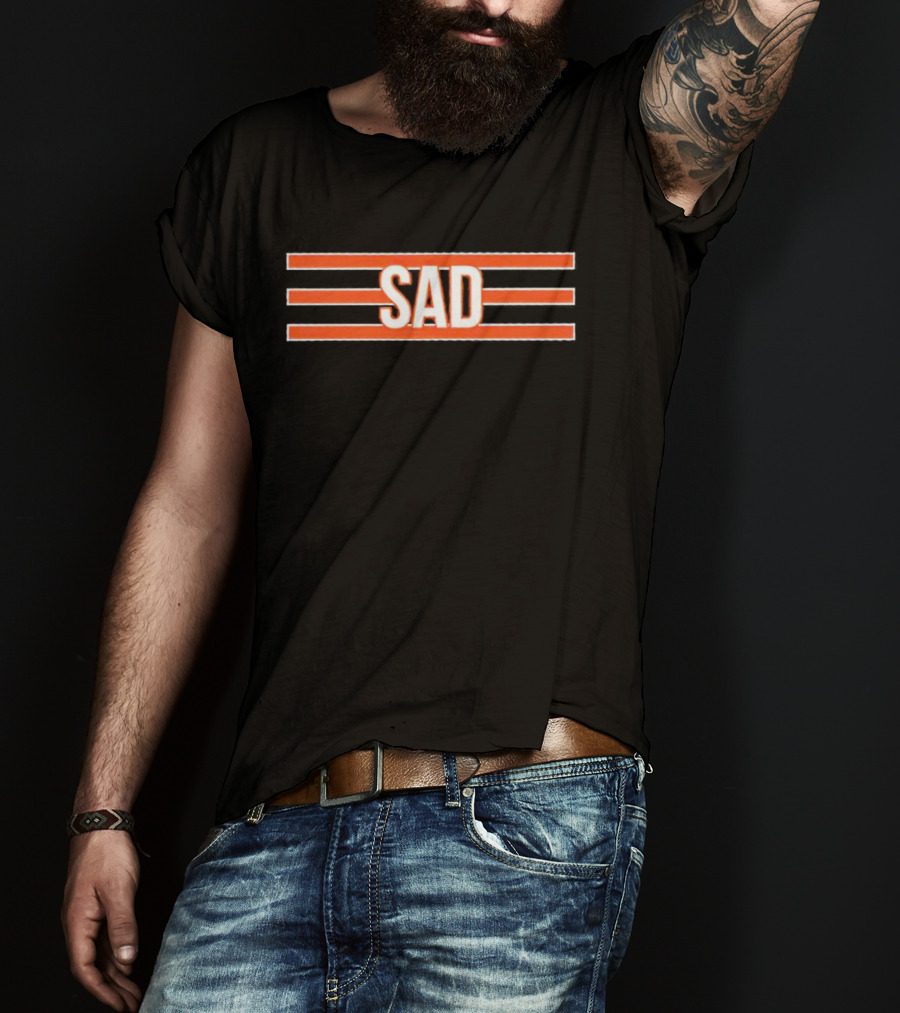 Chicago Bears Sad NFL Football Fan Irony And Disappointment T-Shirt