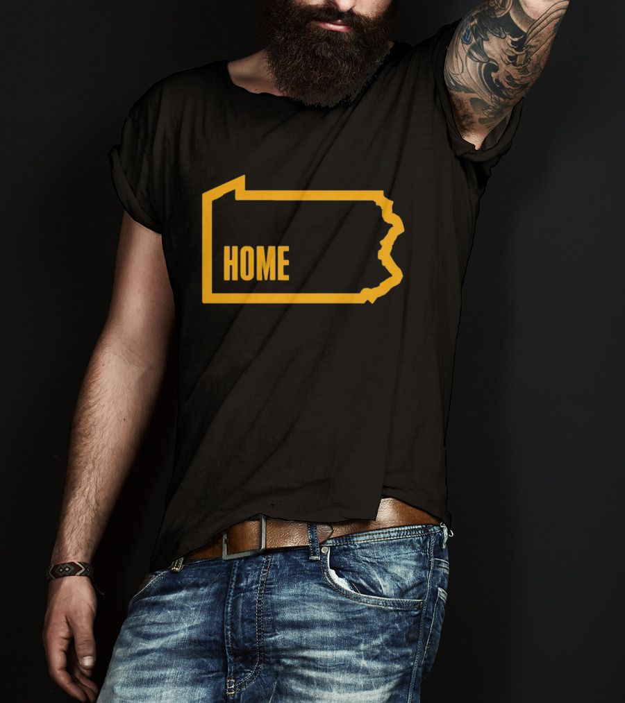 Home Pittsburgh Pennsylvania Map Outline T-Shirt
