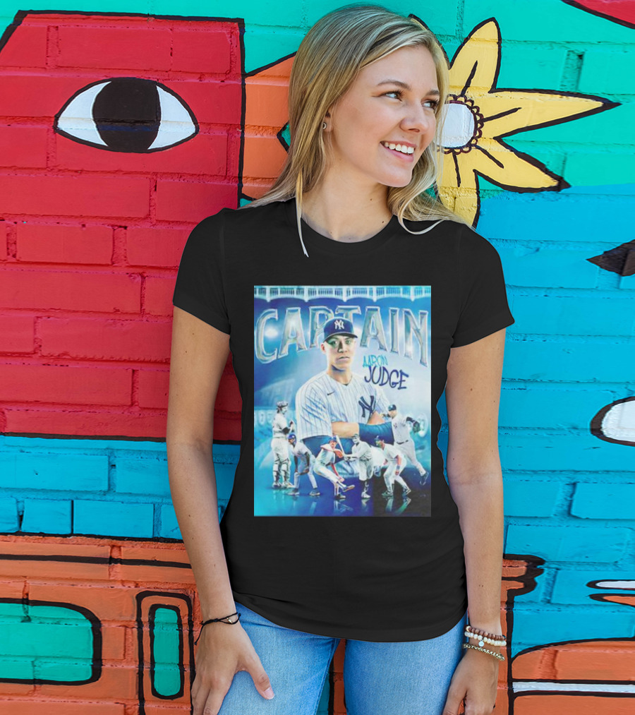Aaron Judge New York Yankees Captain Baseball T-Shirt