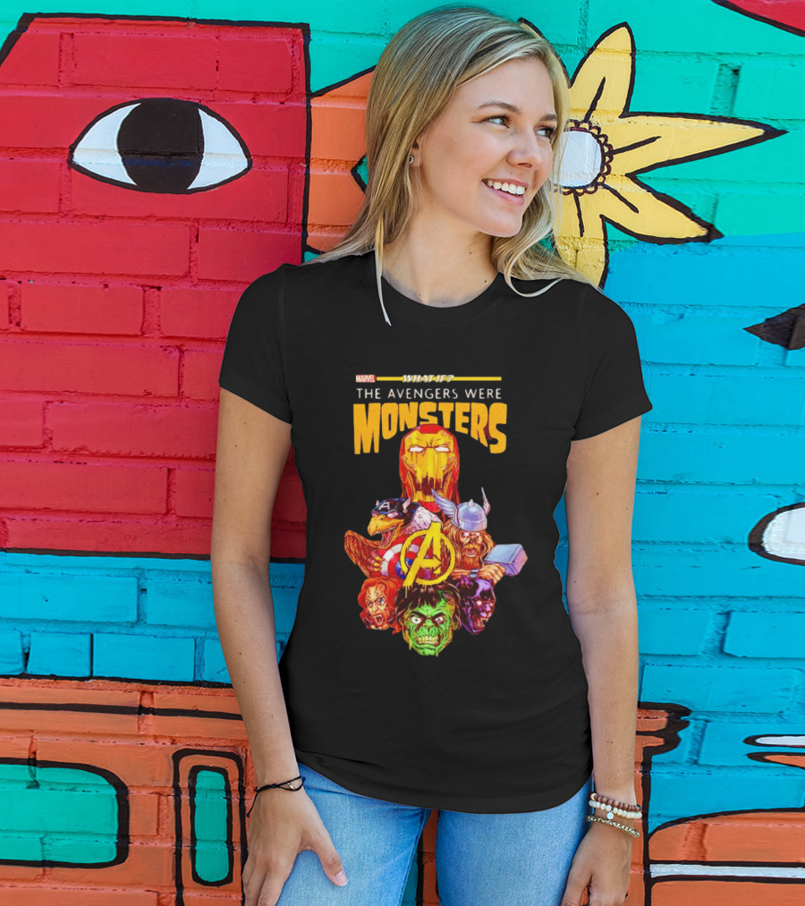 Marvel What If The Avengers Were Monsters Iron Man Captain America Thor Hulk T-Shirt