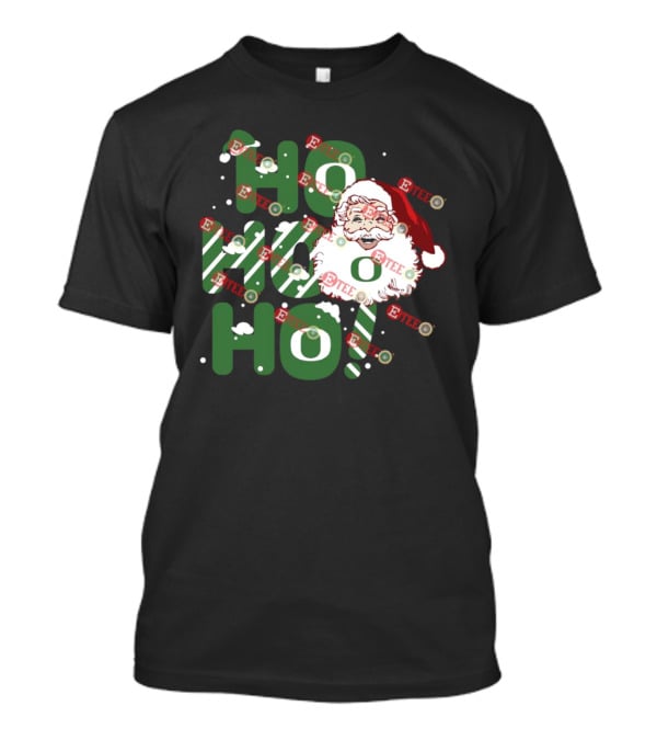 Ho Ho Ho Santa Claus Christmas Oregon Ducks T-Shirt