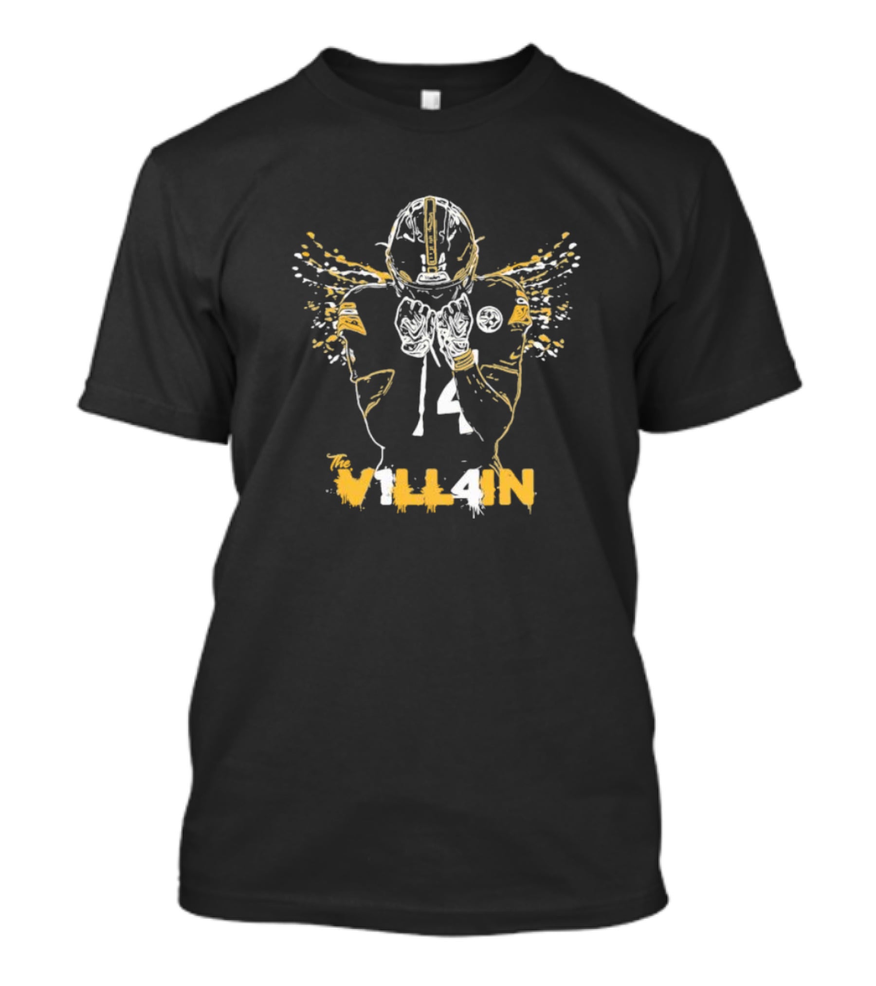 The V1LL4IN Football Player Number 14 American Football Style Iconic T-Shirt