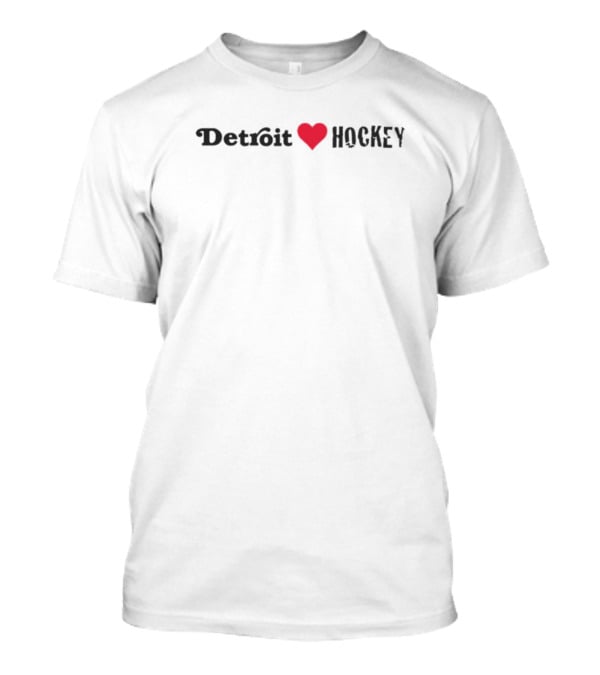 Detroit Heart Hockey Sports T-Shirt