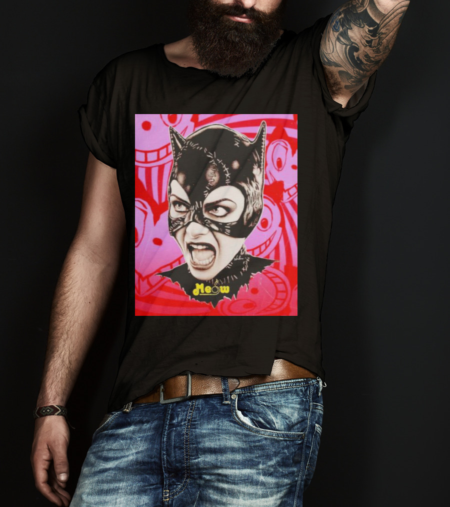 Selina Kyle Catwoman Meow Batman Returns Iconic T-Shirt