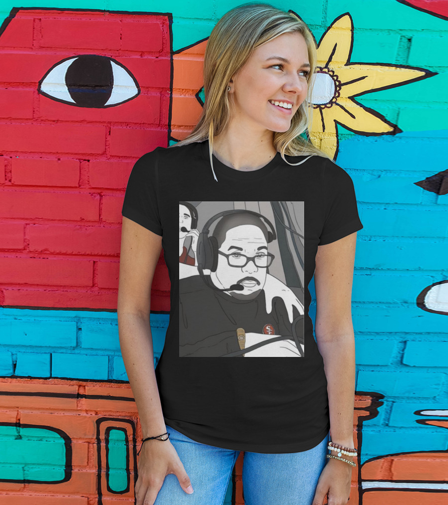 Coach Steve Wilks San Francisco 49ers Headset T-Shirt