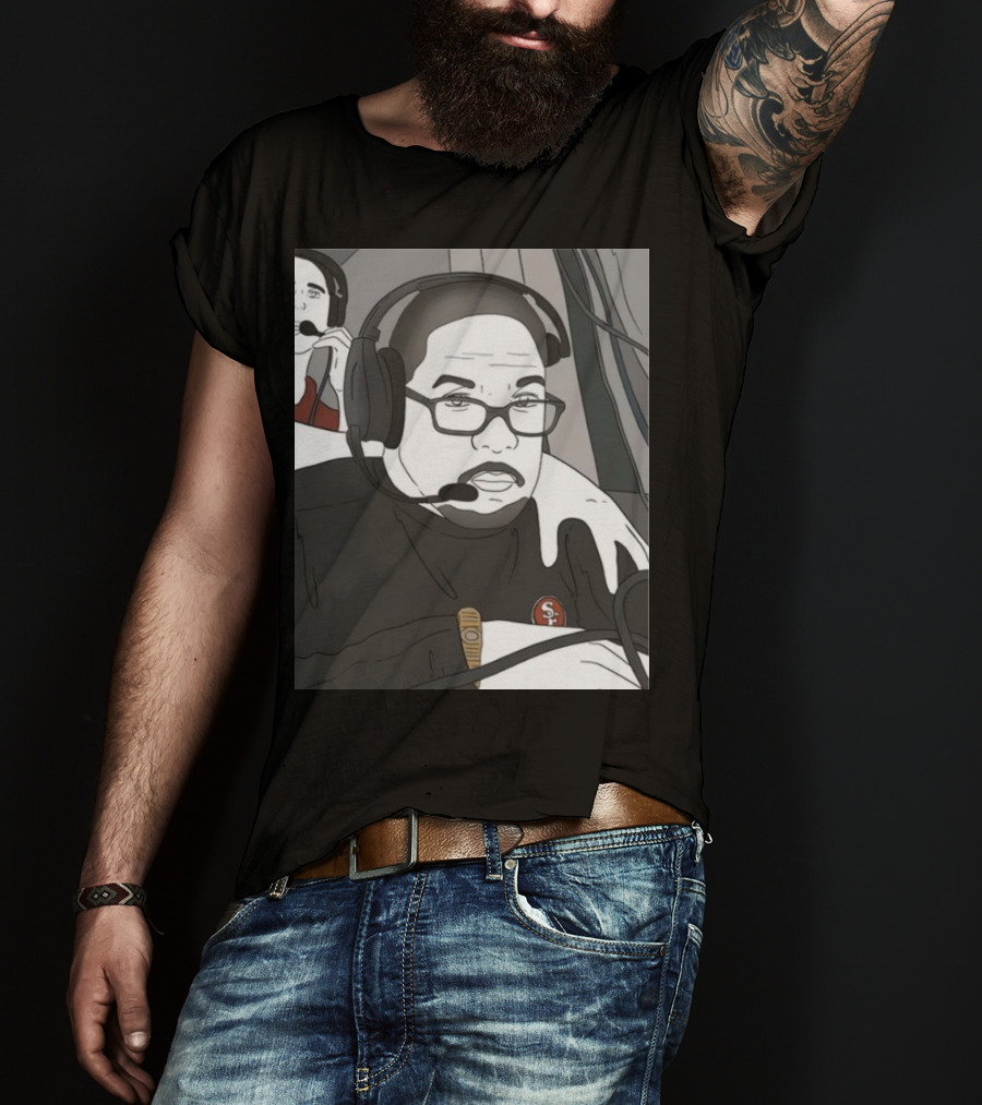 Coach Steve Wilks San Francisco 49ers Headset T-Shirt