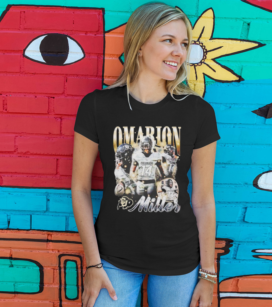 Omarion Miller Colorado Buffaloes Football Star #14 T-Shirt