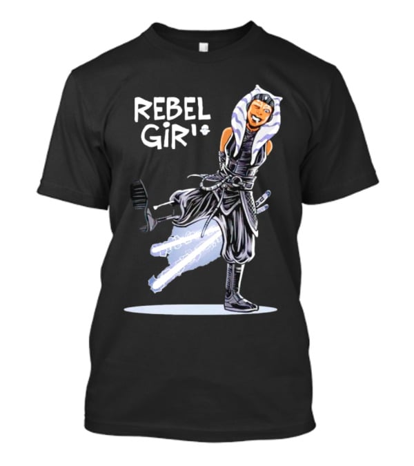 Ahsoka Tano Star Wars Rebel Girl Cartoon Jedi Warrior T-Shirt