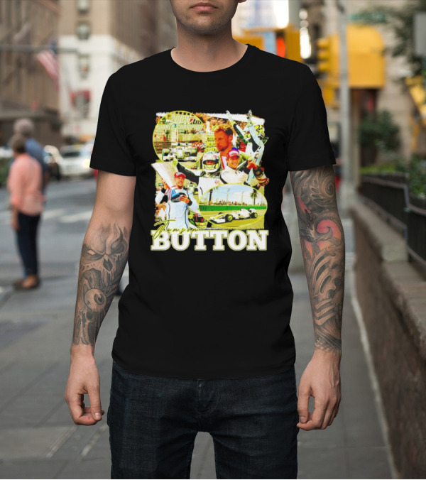 Shirt: Jenson Button 2009 World Champion Brawn GP Legend T-Shirt Jenson Button 2009 World Champion Brawn GP Legend T-Shirt