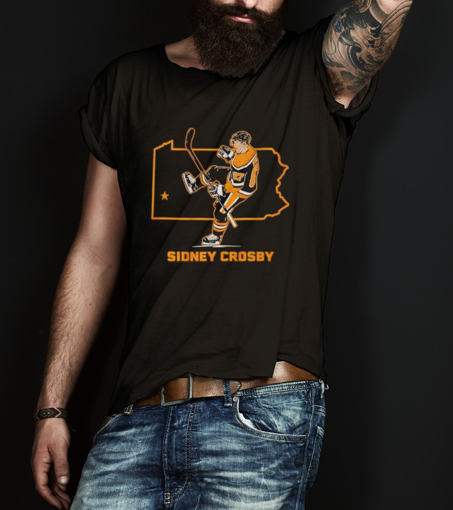 Sidney Crosby Pennsylvania Hockey Star T-Shirt