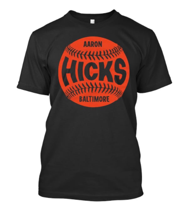 Aaron Hicks Baltimore Baseball Iconic Circular T-Shirt