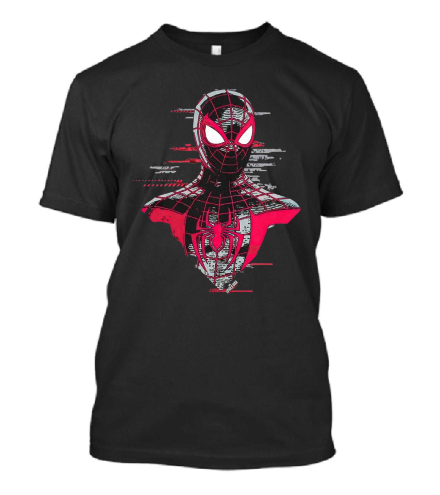 Spider-Man Miles Morales Marvel Glitch T-Shirt
