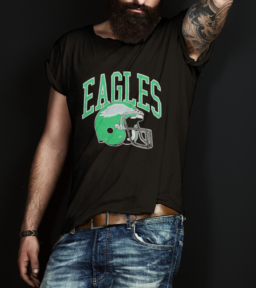 Eagles Helmet Logo Philadelphia T-Shirt