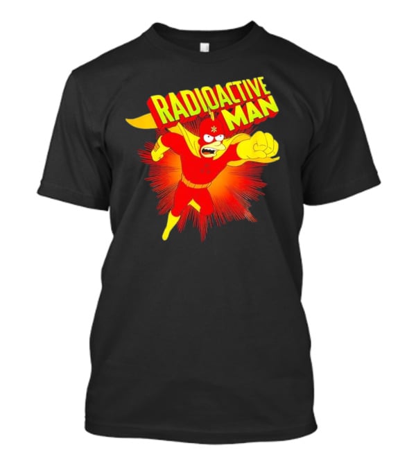 The Simpsons Radioactive Man Superhero Burst Action T-Shirt