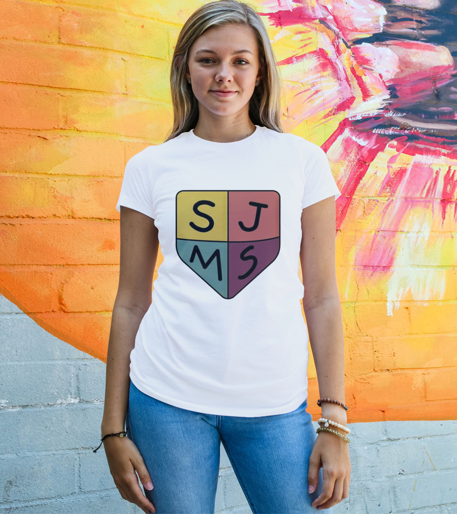 Saint James Middle School SJMS Shield Emblem T-Shirt