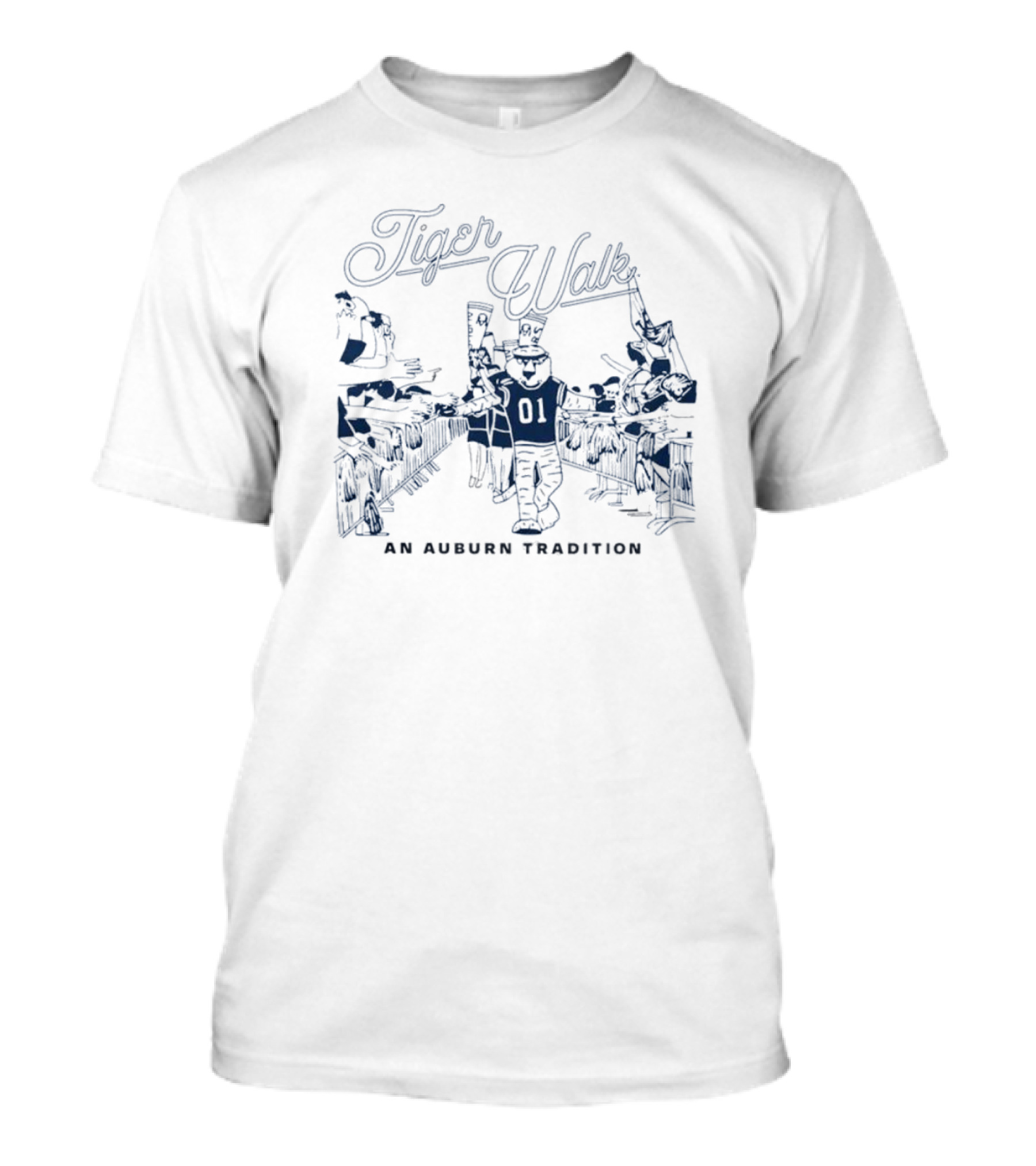 Tiger Walk An Auburn Tradition Auburn University Football Ritual T-Shirt
