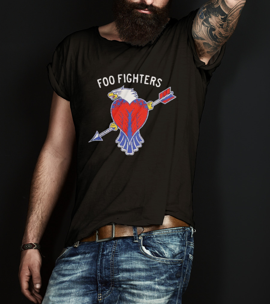 Foo Fighters Eagle Heart Arrow T-Shirt