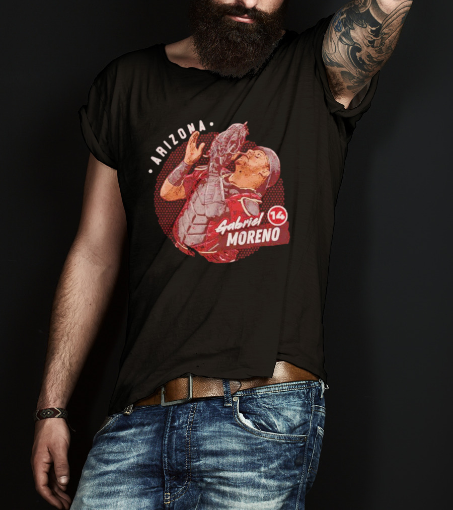 Arizona Gabriel Moreno 14 Baseball Catcher T-Shirt