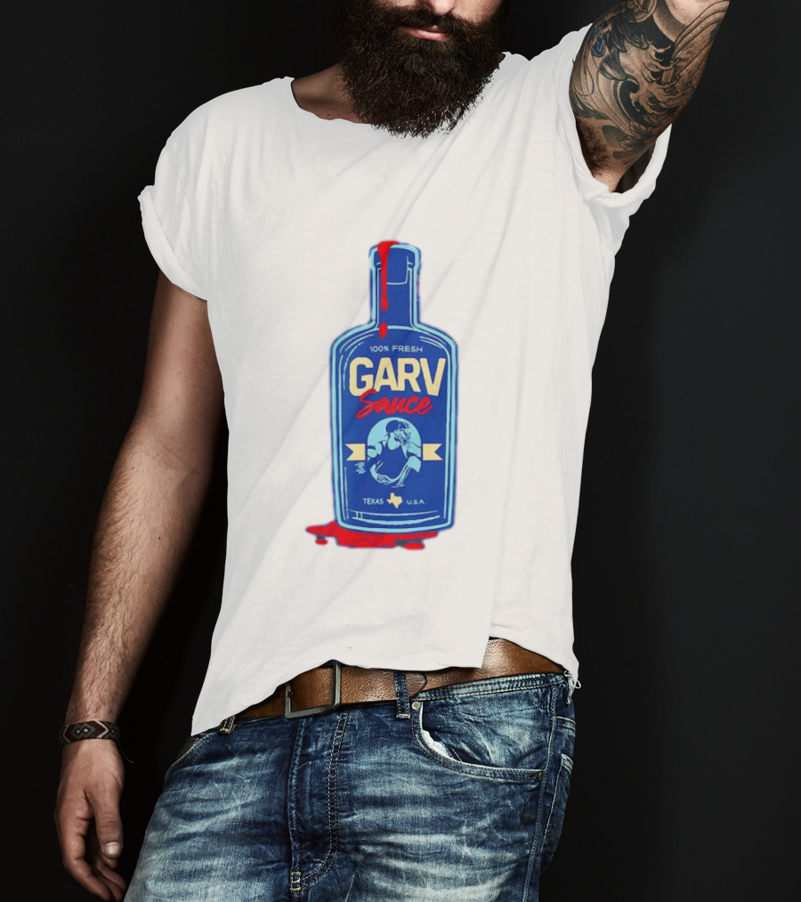 Mitch Garver Garv Sauce Texas Rangers 100% Fresh Texas U.S.A T-Shirt