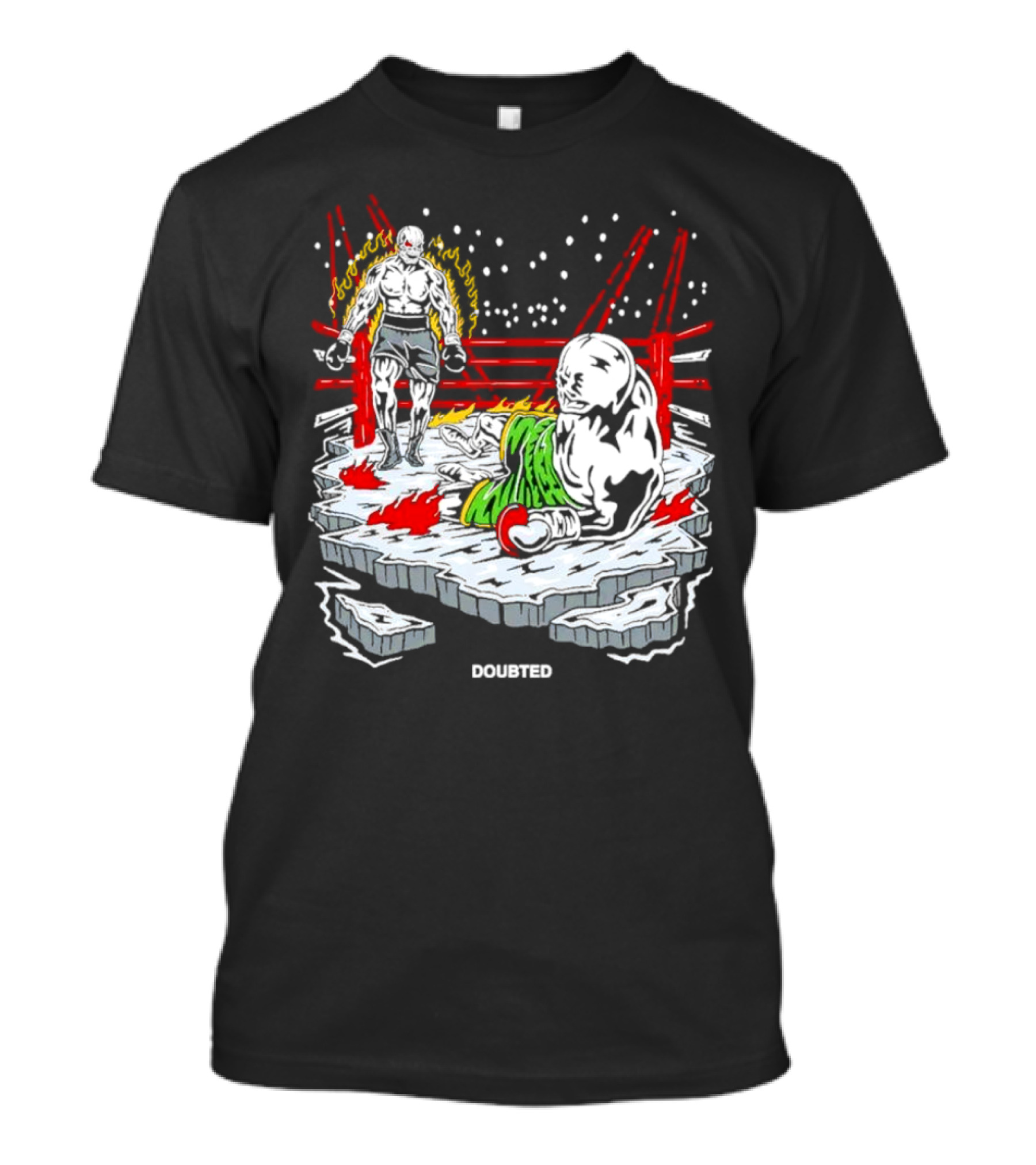 Doubted Full Violence Fighting Ring Showdown T-Shirt