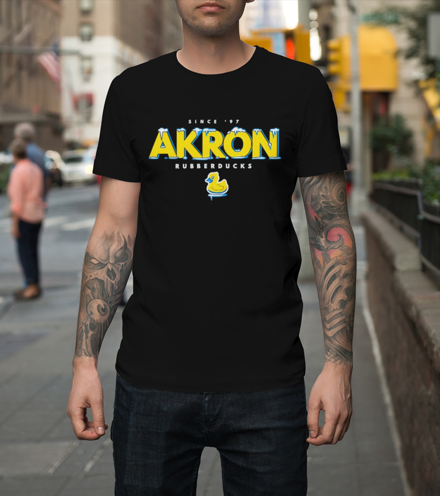Akron RubberDucks Since '97 Ducky Snowstorm T-Shirt