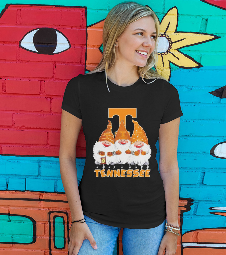 Tennessee Volunteers Christmas Gnomies With Orange T T-Shirt