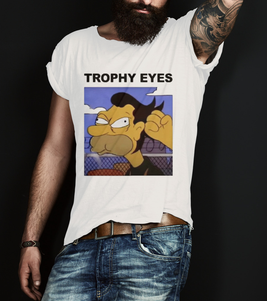 TROPHY EYES The Simpson Character Image T-Shirt