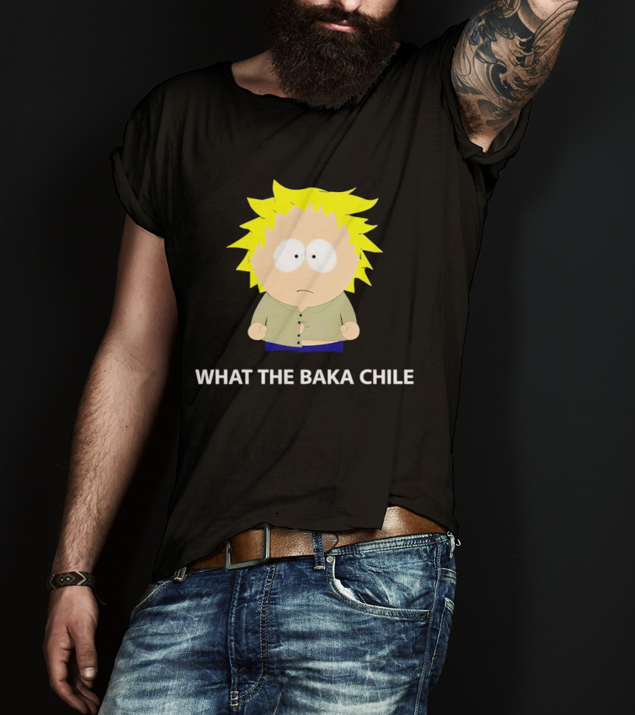 WHAT THE BAKA CHILE South Park Style Character T-Shirt
