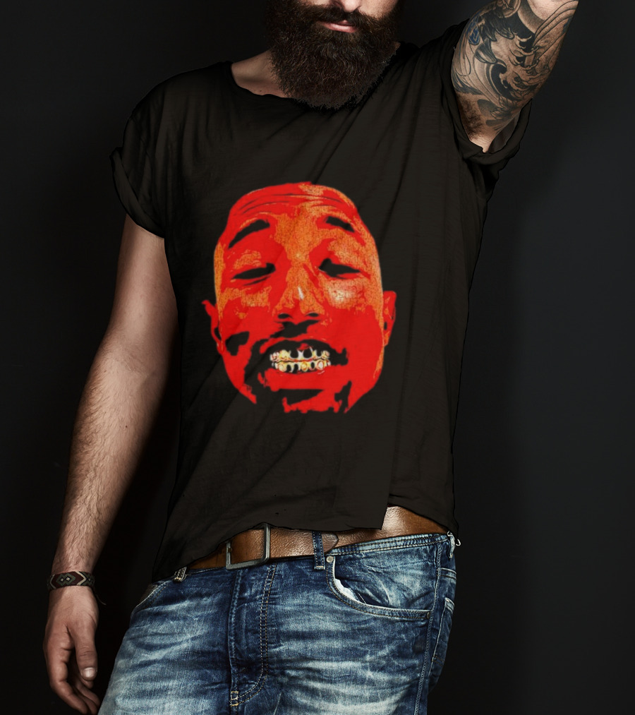 Pharrell Suicide Wrist Red Tee Face Grills T-Shirt