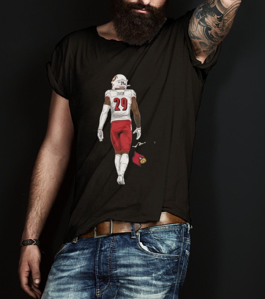 Storm Duck Louisville Cardinals Football Player Number 29 T-Shirt