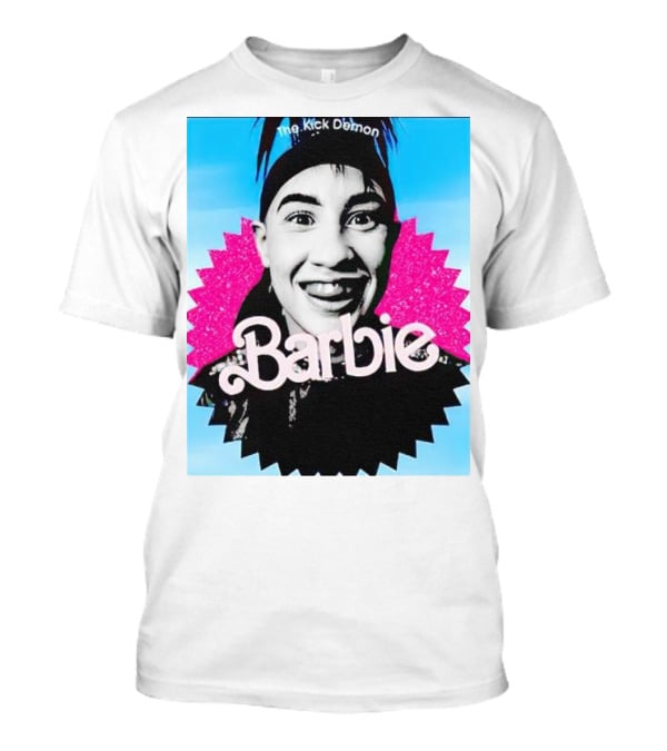 The Kick Demon Barbie Iconic Bold Face T-Shirt