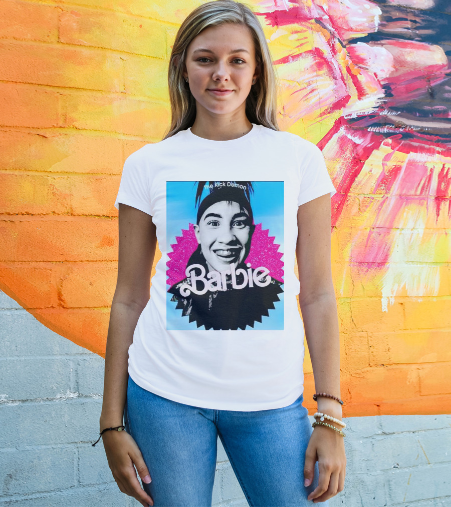 The Kick Demon Barbie Iconic Bold Face T-Shirt