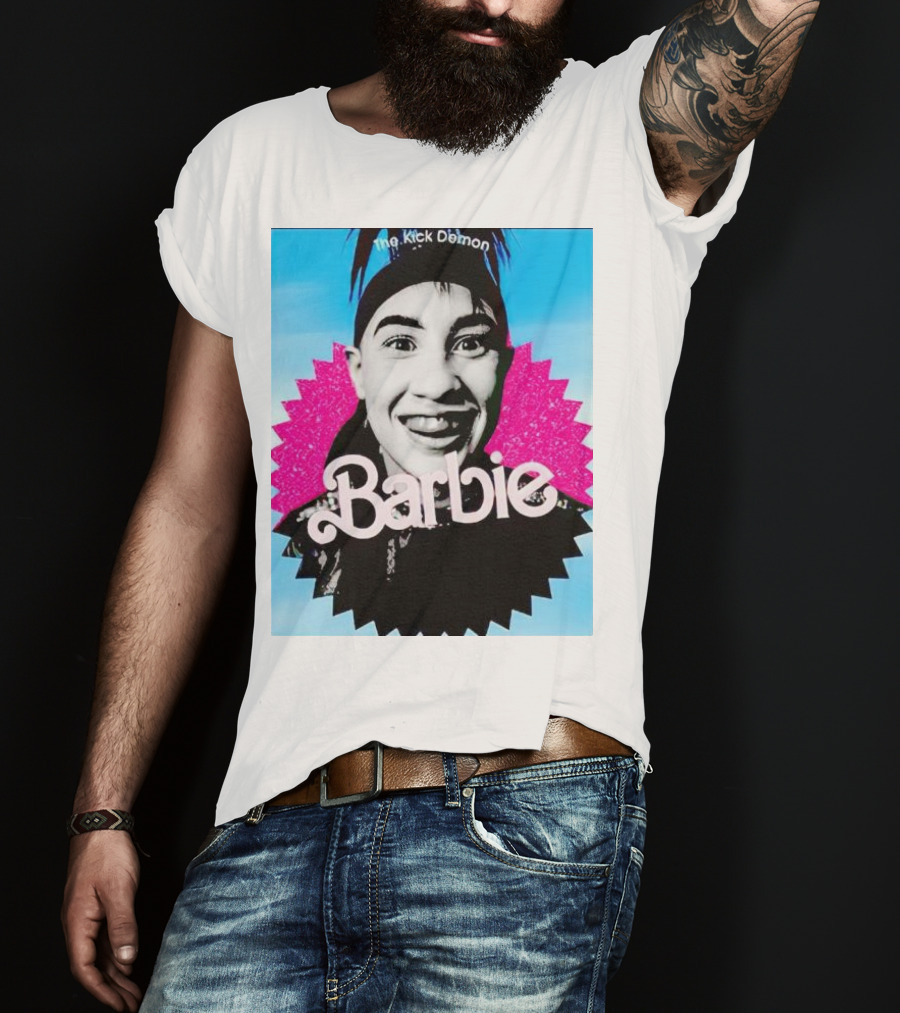 The Kick Demon Barbie Iconic Bold Face T-Shirt