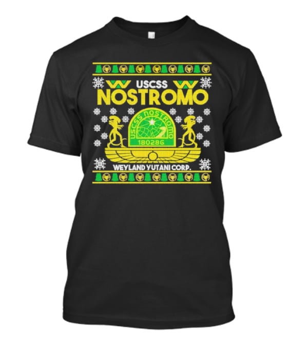 USCSS Nostromo Weyland Yutani Corp Snowflake Alien T-Shirt