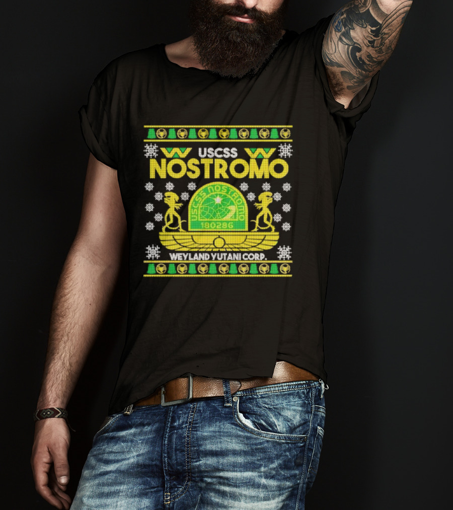 USCSS Nostromo Weyland Yutani Corp Snowflake Alien T-Shirt