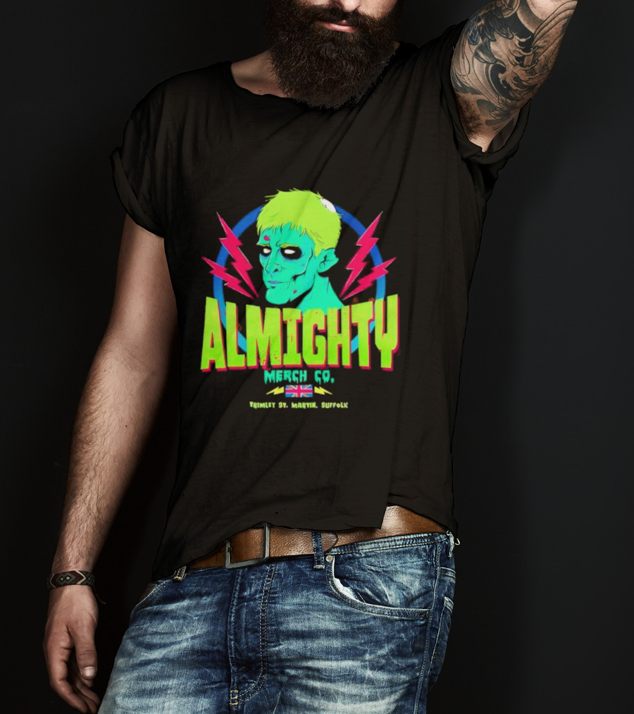 Almighty Merch Co. Frankenstein Illustration Trimley St. Martin Suffolk T-Shirt