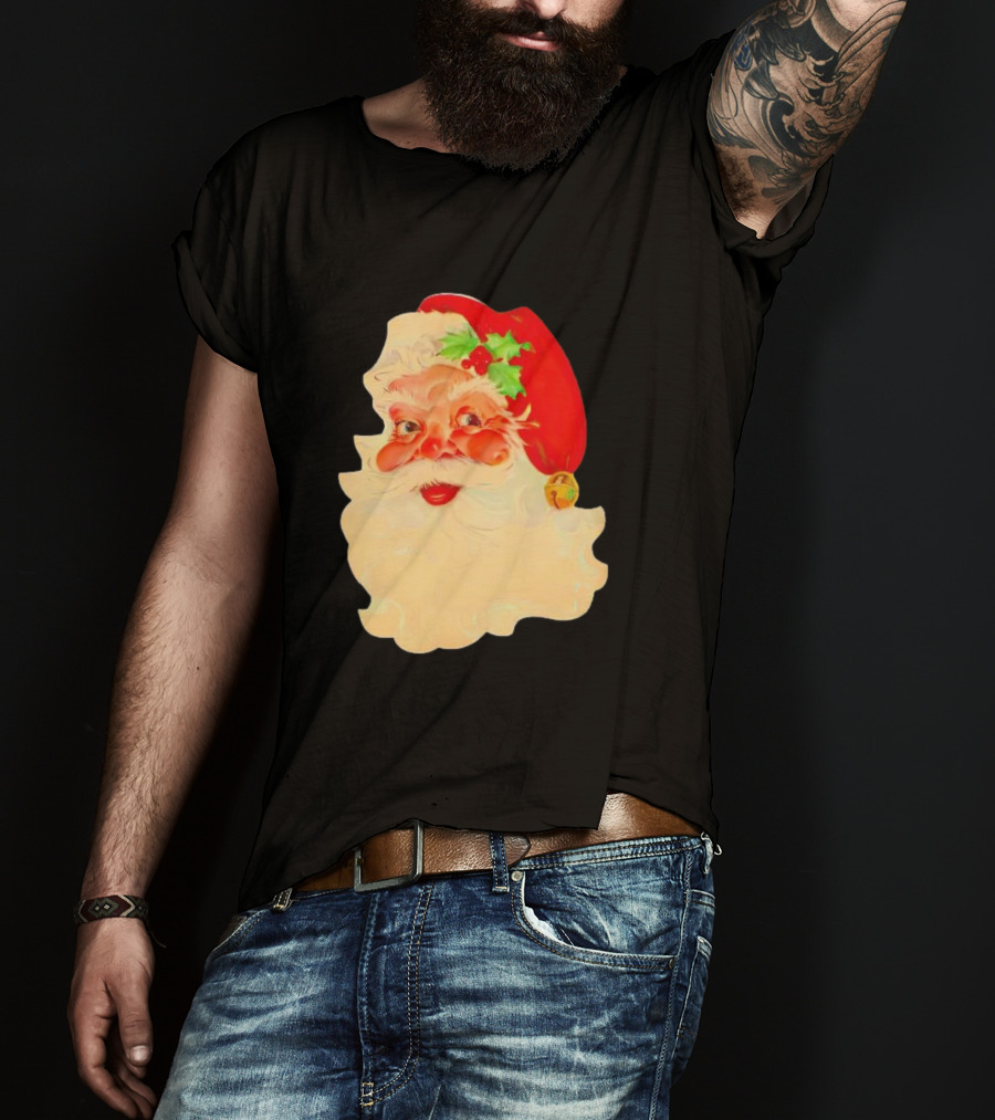 Santa Claus Vintage 1960s Christmas Nostalgia T-Shirt