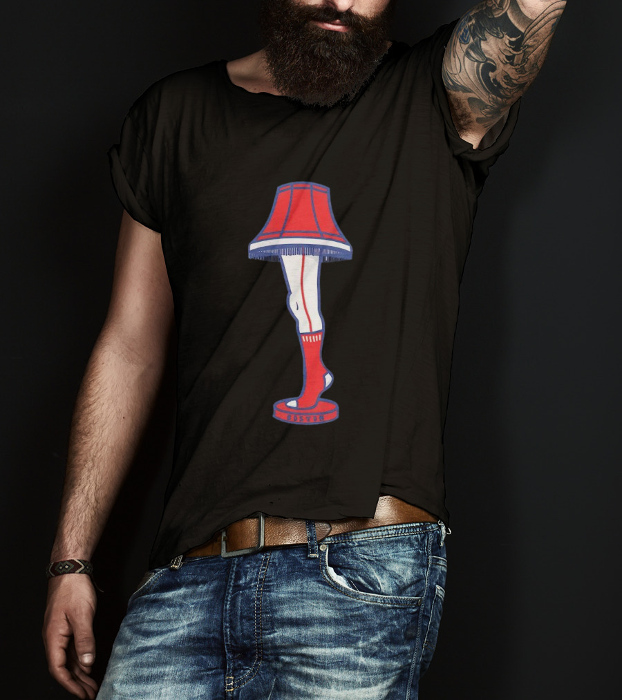 Boston Red Sox Leg Lamp Holiday T-Shirt