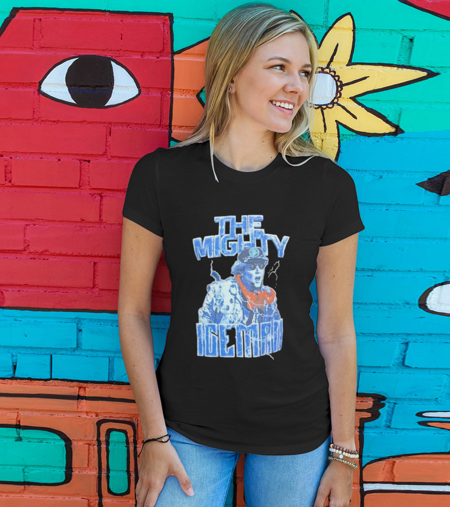 The Mighty Ice Man Electrifying Blue Lightning T-Shirt
